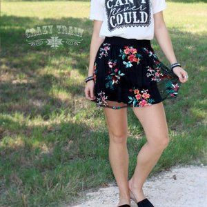 CrazyTrain - Floral Fleek Skirt